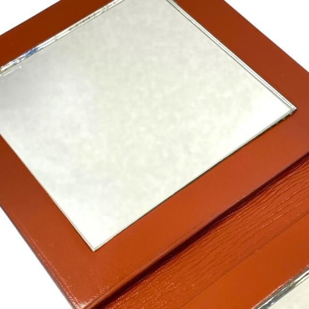 Hermes Mirror Compact Mini Square Foldable Hand M… - image 6